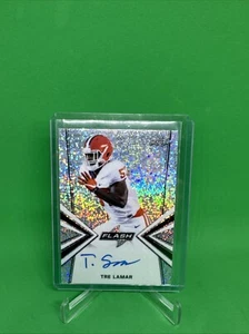 2019 Leaf Metal Flash TRE LAMAR Silver Prismatic On-Card Auto RC Clemson - Bild 1 von 1