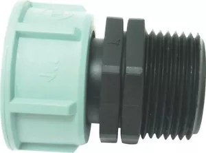 Gewindefitting PP Adapter 1 x 1" IG (Überwurfmutter) + 1 x 1" AG #PAL5002 - Bild 1 von 1