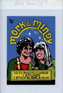 2018 Topps Wrapper Art MORK & MINDY #67 80th Anniversary  - Picture 1 of 1