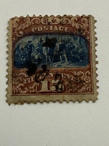 US Scott 118  15 cents Columbus landing-color colors - Picture 1 of 2