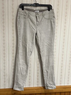 Pantalones para mujer Calvin Klein talla 8 estampado de serpiente algodón spandex Foto 1 de 4