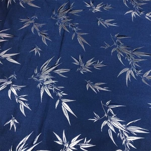 Bamboo Chinese Satin Fabric Floral Brocade Faux Silk Cloth Tang Suit Sew Craft - Picture 1 of 11