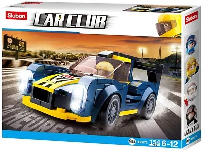 SLUBAN CAR CLUB- LE MANS CAR BUILDING BLOCKS SET 166PCS M38-B0673 - Image 1 of 3