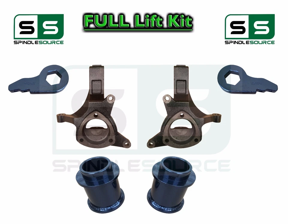 5" / 1" Spindle Lift Kit FOR 00 - 06 Chevrolet GMC SUV Tahoe Yukon Suburban 1500 - Image 1 of 1
