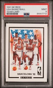 1991 Skybox USA Basketball Team Karte neuwertig PSA 9 selten Jordan Magic Bird Ewing NNO - Bild 1 von 2