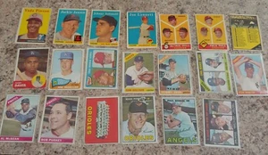 Topps Baseball Card Lot x 20 1958 1963 1965 1966 1967 Rookie Stars Jackie Jensen - Picture 1 of 12