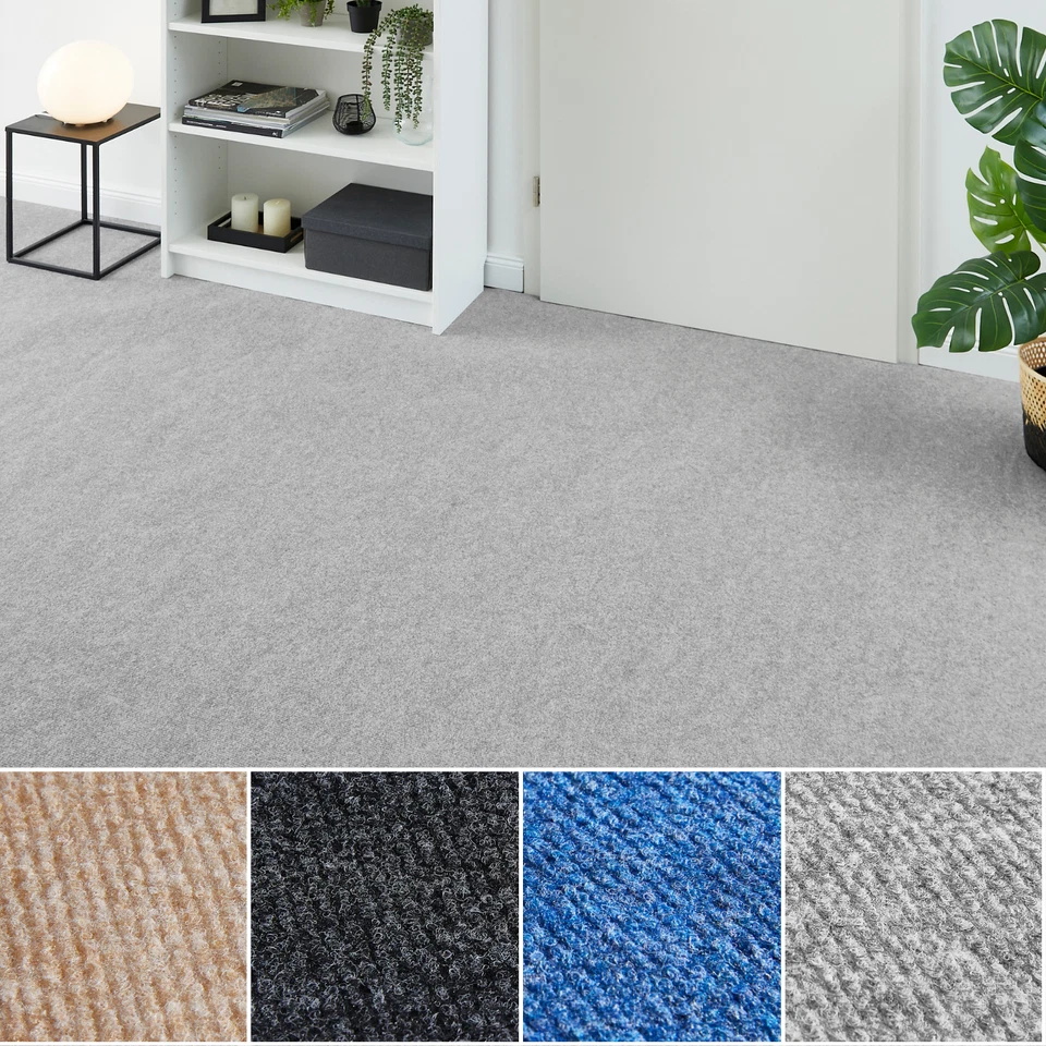 Teppichboden Rips Nadelfilz - 2m Breit - Meterware Auslegware Bodenbelag Teppich - Bild 1 von 1