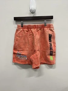 Daydreamer, Women's Elastic Waist Tie Dye Sweat Shorts, Orange, Size M, NWT - Picture 1 of 9