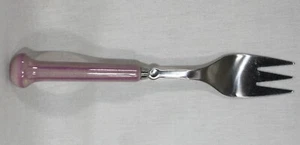RARE! VINTAGE DENBY-LANGLEY  STONE & STEEL GYPSY PATTERN SALAD FORK 7 1/8" LONG - Picture 1 of 5