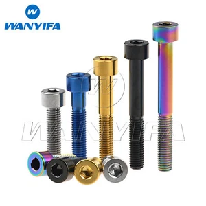 Tornillo hexagonal hexagonal perno de titanio Wanyifa M8 15 20 25 30 35 40 45 50 55 60 70 mm - Imagen 1 de 12