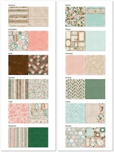 Kit de papel álbum de recortes BoBunny Felicity 12 piezas lote Bo Bunny 12x12 2016 - Imagen 1 de 4