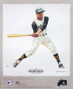 Roberto Clemente Pittsburgh Pirates Lithograph By Michael Mellett - Picture 1 of 1