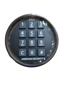 Amsec - ESL5 - Illuminated Electronic Pivot Safe Lock Kit (Dial & Lock) - Black - Picture 1 of 8