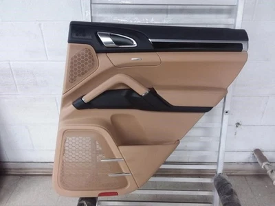 2018 PORSCHE CAYENNE Driver Left Side Front Door Trim Panel Tan TRIM 77* OEM     - Image 1 of 4