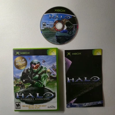Halo Combat Evolved Xbox Video Game Shooter Multiplayer CIB Complete - Image 1 of 2