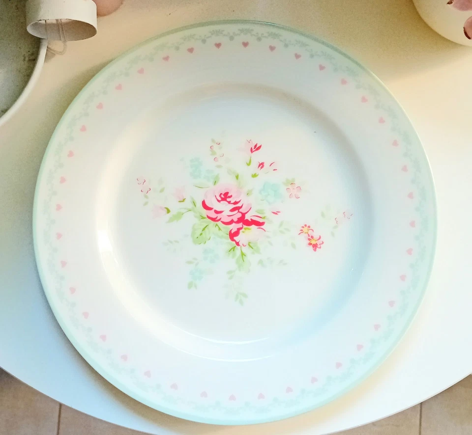 Greengate Green Gate Abelone White Kuchenteller Frühstücksteller Rarität - Bild 1 von 1