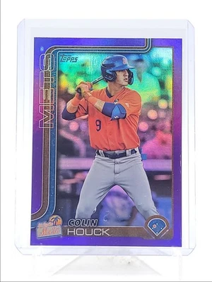 COLIN HOUCK 2025 TOPPS PRO DEBUT PURPLE FOIL METS /299 Q3967 - Image 1 of 2
