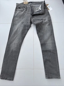 New Polo Ralph Lauren Mens The Sullivan Slim Stretch Rope Dyed Gray Jeans- 32-32 - Picture 1 of 6