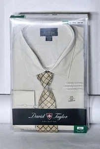 ***David Taylor Collection (Long Sleeve) Dress Shirt and Woven Tie (Size: XL)** - Picture 1 of 4