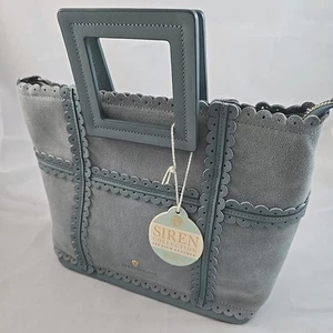 Spartina 449 Siren Stella Tote SUEDE Slate Blue NWT - Picture 1 of 15