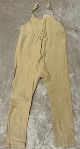 NWT The Simple Folk 8-9 Years Camel Top Tie Linen Overalls One Piece Jumper - Picture 1 of 4