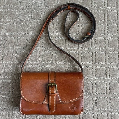 Bandolera Patricia Nash Torri Heritage Bronceada Bolso Bandolera Cartera Cuero Bolso sin asas  Foto 1 de 4