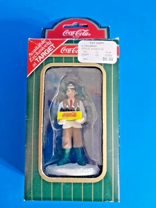 Coca-Cola Town Square Collection Christmas Village GC2433 Popcorn Vendor 1996  - Picture 1 of 3