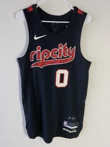 Portland Trial Blazers Damian Dame Lillard Nike Jersey Authentic $200 - Size 40 - Picture 1 of 12