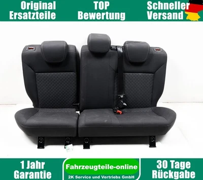 Ford Focus III Turnier DYB Rücksitzbank Rücksitz Hinten Stoff Grau helle Nähte - Bild 1 von 4