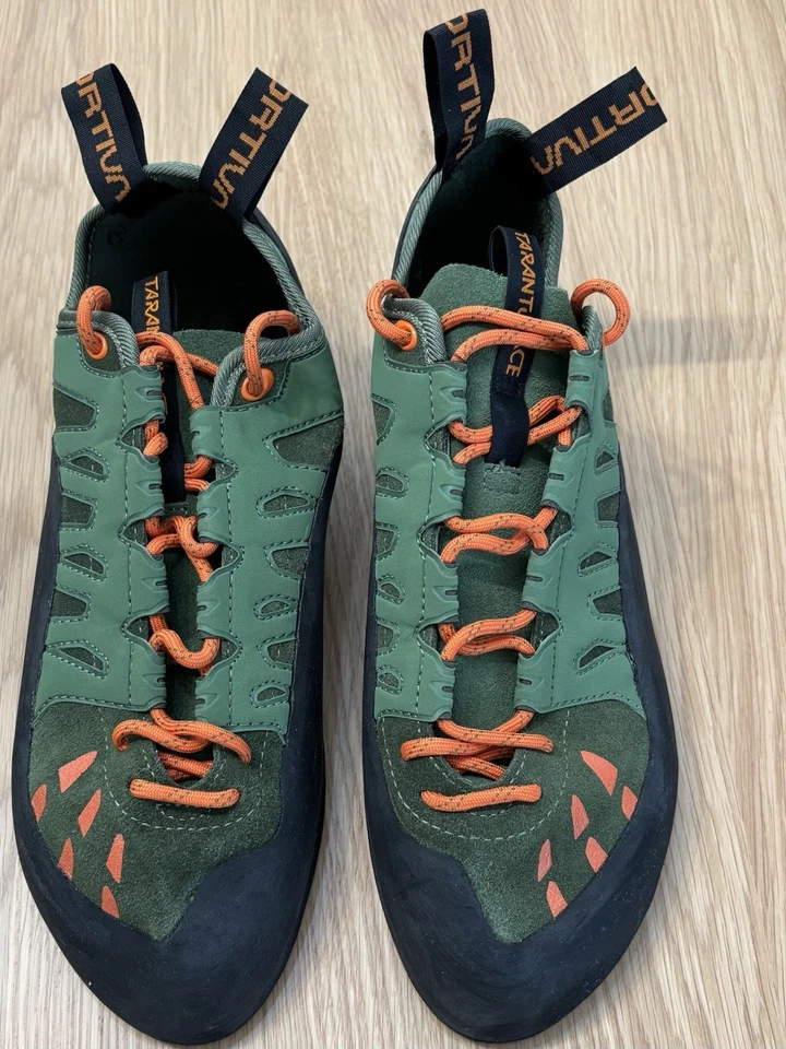 Zapatos de Escalada La Sportiva Tarantulace Para Hombre EU 46.5 US 12.5 Verde Naranja Encaje Foto 1 de 4