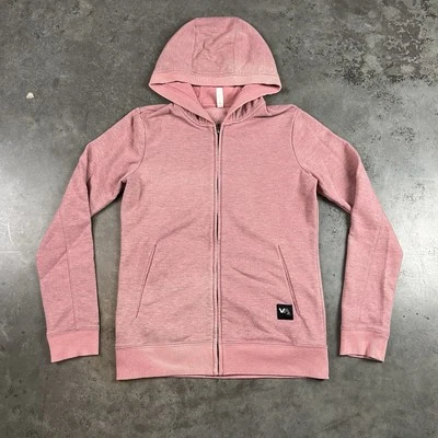 RVCA Hoodie Womens Small Pink Full Zip Sun Fade Outdoors - Image 1 of 4