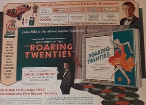 Vintage Ad Longines Symphonette Society John Carson Prize Reply Card - Picture 1 of 6