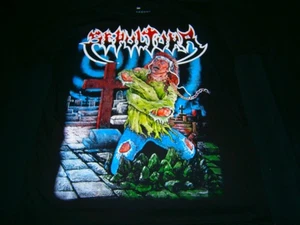 SEPULTURA - Esquizofrenia North American '90 Tour. Camiseta mediana - Imagen 1 de 3