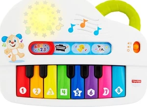 Fisher-Price Baby Toy Laugh & Learn Silly Sounds Light-Up Piano Musical Instrume - Picture 1 of 6