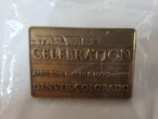 STAR WARS Celebration Official Pin Button Badge - Sealed - Denver - 1999