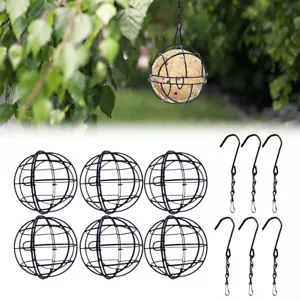 6Pcs Meisenknödel-Futterspender Vogel Meisenknödel-Halter Vogelfütterung Set - Bild 1 von 9