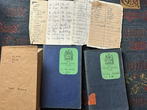 2 x Beal Ilford School French Vocabulary Exercise Books Vintage Ephemera - Bild 1 von 6