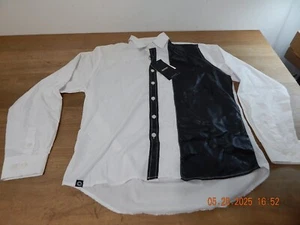 Akademiks Shirt Adult XL Black White LONG Sleeve Mens NWT - Picture 1 of 4