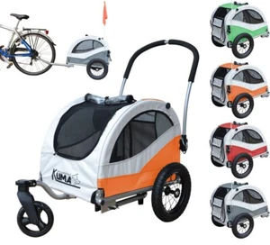 KUMA Remorque à vélo poussette chariot pour chien ou animaux hondenkar taille S - Photo 1/16