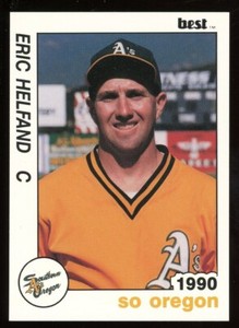 1990 Best Cards Southern Oregon A's ERIC HELFAND RC ATHLETICS A'S MARINERS