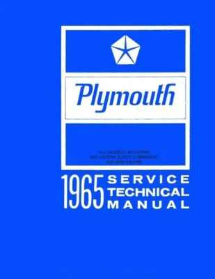 Manual de reparación de taller Plymouth 1965 libro motor transmisión guía eléctrica Foto 1 de 4
