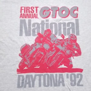1992 1st Annual Kawasaki Good Times Owners Club Daytona Motorcycle T Shirt L - Picture 1 of 14