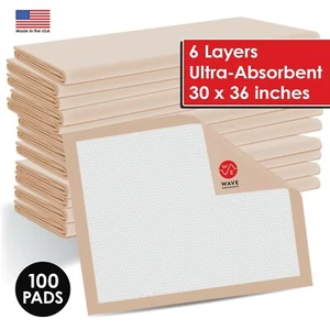 100 gram 30x36 Super Absorbent Dog Puppy Training Wee Wee Pee Pads Case of 100 - Picture 1 of 3
