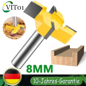 8MM Schaft Reinigung Fräser Planfräser Plattenfräser Hobelfräser Kantenfräsen DE - Bild 1 von 13