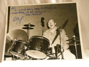 CLIFF LEEMAN Jazz Schlagzeuger Legende SIGNIERT handsigniertes 8x10 Foto - Bild 1 von 2