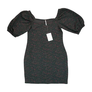 NWT $108 Free People Sunset Puff Sleeve Mini Dress Size Small S - Picture 1 of 10