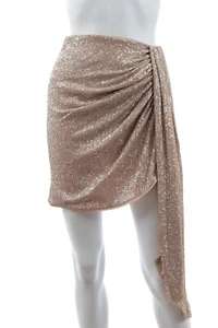 Jonathan Simkhai Drapierter Rock mit Pailletten / Champagner / UVP: 380,00 € - Bild 1 von 8