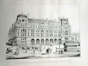 Reconstruction Gare Saint Lazare
