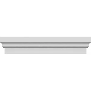 Ekena Millwork Crosshead Moulding 1.75" x 42" x 5.5" Polyurethane Standard White - Picture 1 of 9