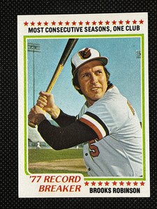 Vintage Baseball Super Stars "Pick a Card"  (Musial through B. Robinson)